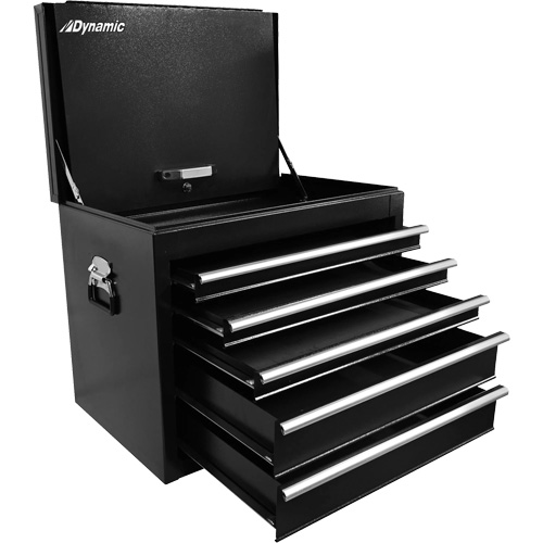 Truck Tool Box, 27" W, 5 Drawers, Black NRZ Safety Inc.