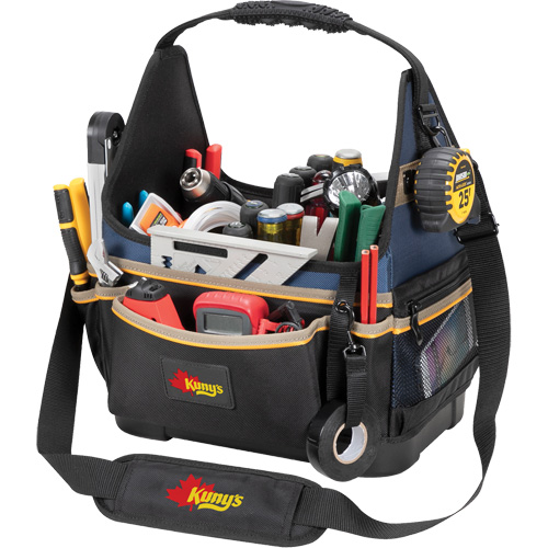 Porte-outils &eacute;lectrique/CHVAC &agrave; base moul&eacute;e, Polyester balistique, 20 pochettes, Noir/Bleu NRZ Safety Inc.