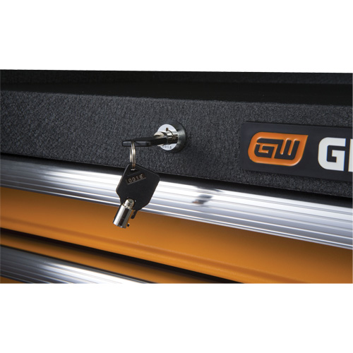 Coffre &agrave; outils de s&eacute;rie GSX, 26" la, 4 tiroirs, Noir/Orange NRZ Safety Inc.