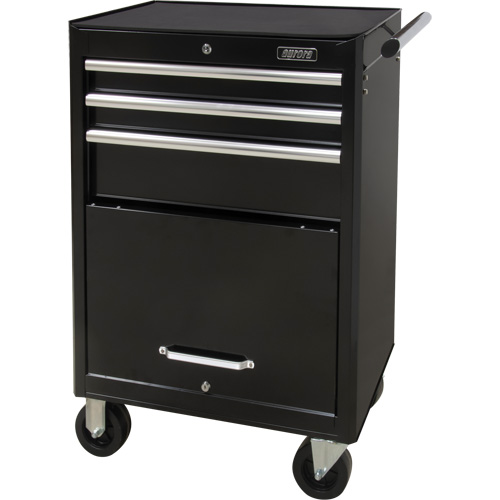 Industrial Tool Cart, 3 Drawers, 29-4/5" W x 21-1/5" D x 38-4/5" H, Black NRZ Safety Inc.