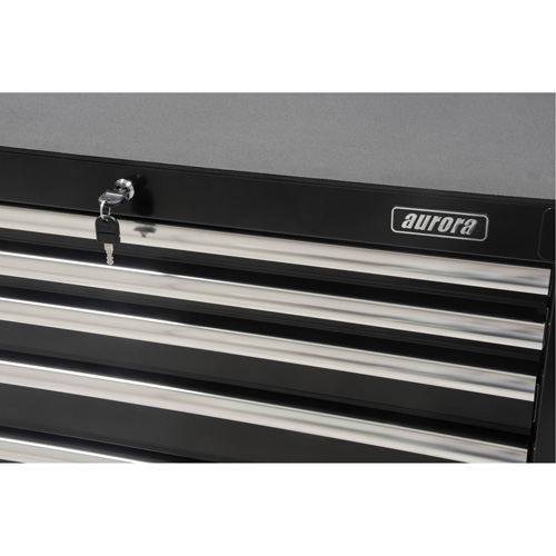 Industrial Tool Cart, 6 Drawers, 39" W x 20-4/5" D x 38-1/2" H, Black NRZ Safety Inc.