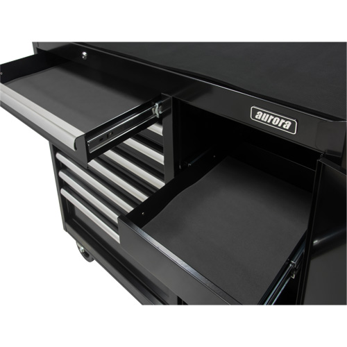 Industrial Tool Cart, 8 Drawers, 44-3/10" W x 21-1/10" D x 36-7/10" H, Black NRZ Safety Inc.