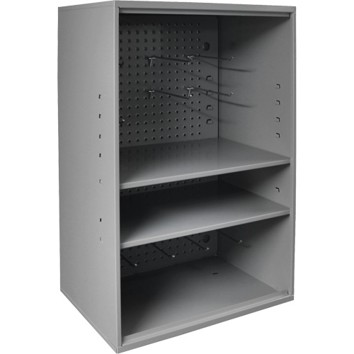 Abrasive Storage Cabinet with Pegboard, Steel, 19-7/8" x 14-1/4" x 32-3/4", Grey NRZ Safety Inc.