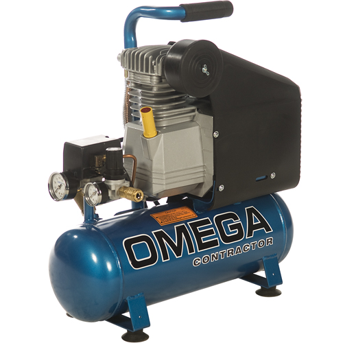 Portable Contractor Series Compressors - Oil Lube, Direct Drive, Electric, 2.6 Gal. (3.2 US Gal), 125 PSI, 115/1 V NRZ Safety Inc.