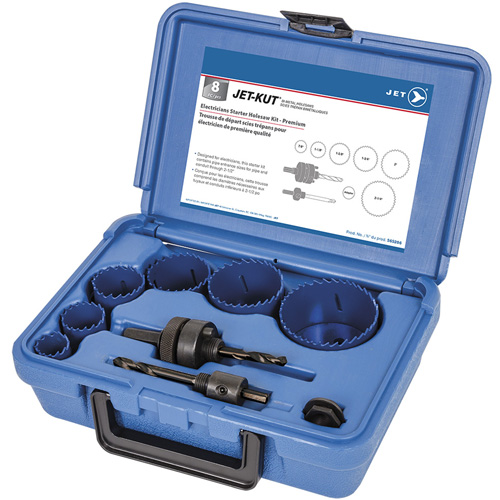 Coffret de scies-cloches haut de gamme pour &eacute;lectriciens, 8 morcea NRZ Safety Inc.