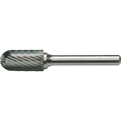 Solid Carbide Burrs - Cylinder Shape with Ball Nose, SC-41, 3/32" Dia., 7/16" Depth of Cut NRZ Safety Inc.
