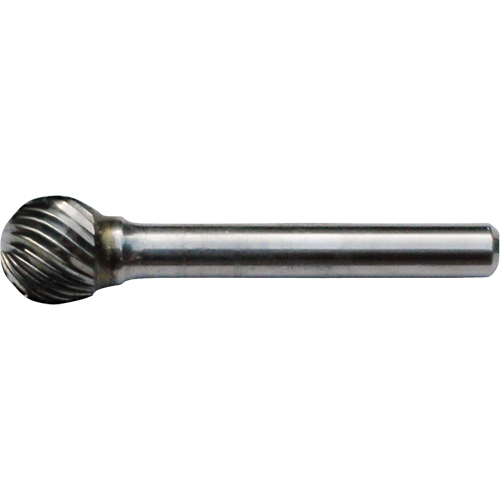 Solid Carbide Burrs - Ball Shape, 3/8" Dia., 1/4" Shank NRZ Safety Inc.