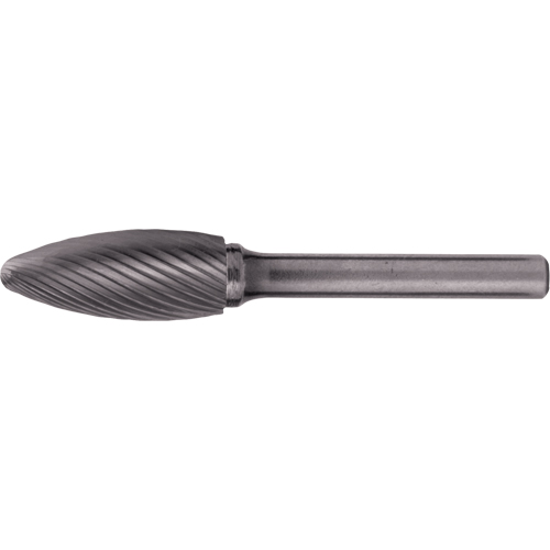 Fraises au carbure solide - Forme de flamme CLEVELAND, 1/8" dia., 1/8" Tige NRZ Safety Inc.