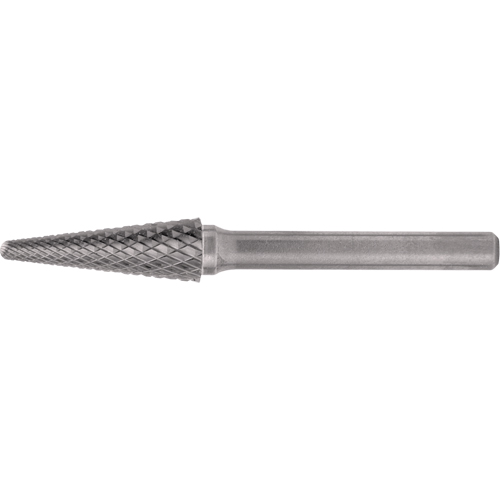 Solid Carbide Burrs - Taper Shape Radius End 14°, 1/4" Shank NRZ Safety Inc.
