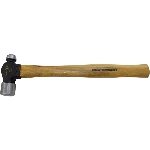 Heavy-Duty Hickory Handle Ball Pein Hammer, 24 oz. Head Weight, Plain Face, Wood Handle NRZ Safety Inc.