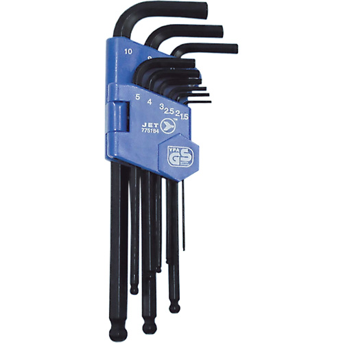 JBHK-9M Ball Nose Hex Key Set, 9 Pcs., Metric NRZ Safety Inc.