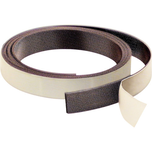 Magnetic Strips, 50' L x 1" W, 1/16" Thickness, Strength of 6 lbs. per Lin. Ft. NRZ Safety Inc.
