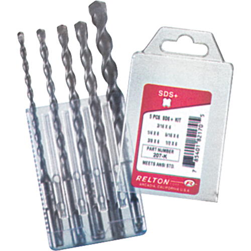 Jeux de forets SDS+, 5 morceaux, Acier alli&eacute; NRZ Safety Inc.