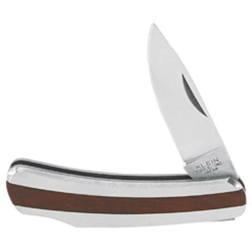 Couteau de poche avec lame &agrave; pointe tombante, 2-1/4" lame, lame en Acier inoxydable, poign&eacute;e en Acier inoxydable NRZ Safety Inc.
