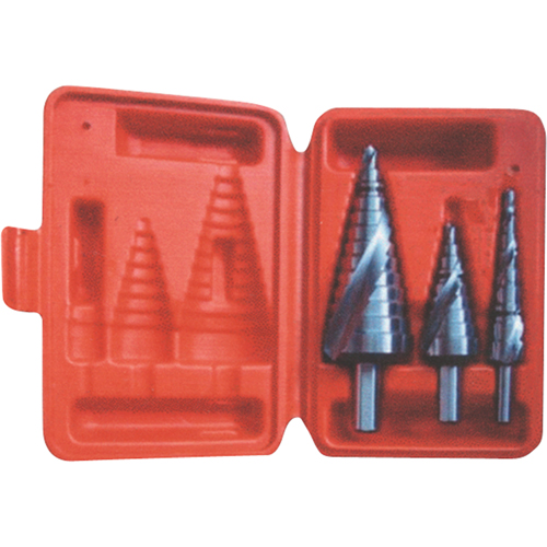 Step Drill Set, 3 Pieces, High Speed Steel NRZ Safety Inc.