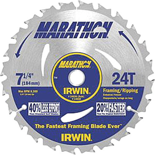Contractor Saw Blades - Marathon&reg; Saw Blades, 7-1/4", 24 Teeth NRZ Safety Inc.