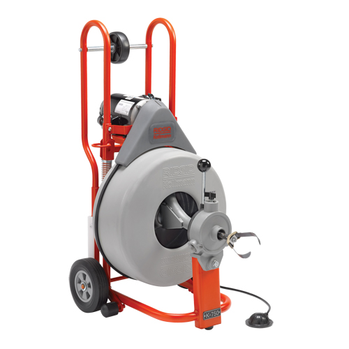 Drum Machine Drain Cleaner K-750, Electric, 3/4" x 100' NRZ Safety Inc.