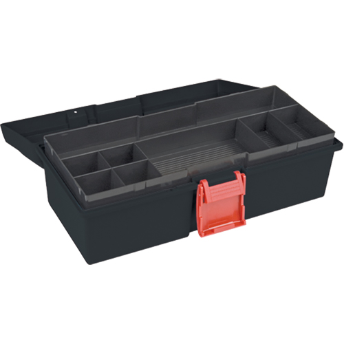 Coffre &agrave; outils robuste, 15" la x 7" p x 5-1/2" h, Noir NRZ Safety Inc.