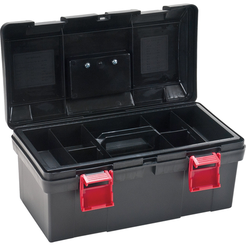 Coffre &agrave; outils robuste, 17-1/2" la x 9-1/2" p x 8" h, Noir NRZ Safety Inc.