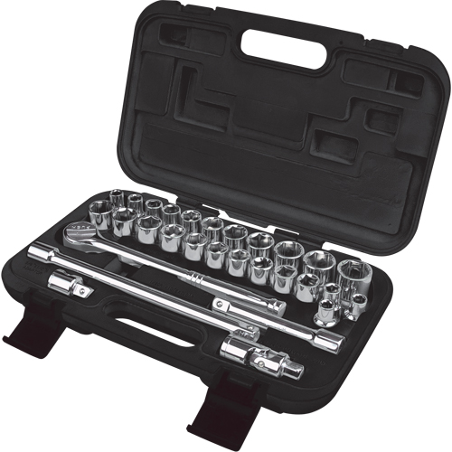 Jeu de douilles SAE/m&eacute;triques, 29 Mcx, Prise de 1/2" NRZ Safety Inc.