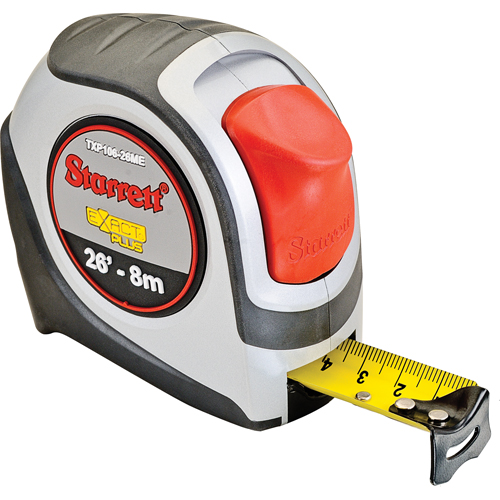 Ruban &agrave; mesurer s&eacute;rie KTXP, 1" x 26'/8 m, Marques de goujon 1/16" NRZ Safety Inc.
