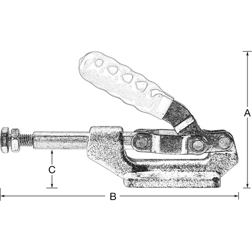 Straight Line Hold Down Clamps, 600 lbs. Clamping Force NRZ Safety Inc.