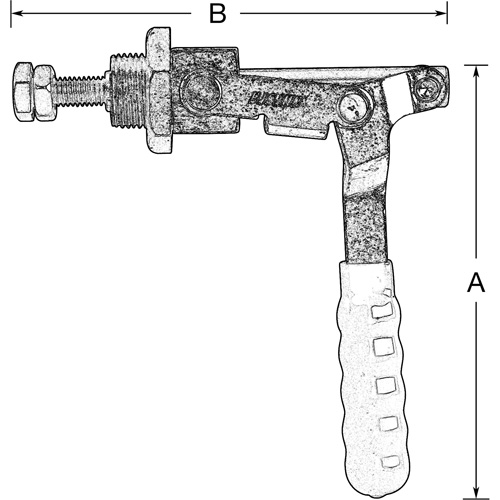 Straight Line Hold Down Clamps, 300 lbs. Clamping Force NRZ Safety Inc.