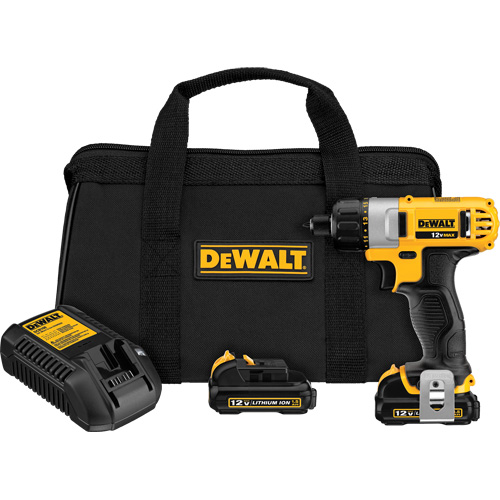 Max Screwdriver Kit, 1/4", 12 V, 160 UWO Max. Torque, Lithium-Ion Battery NRZ Safety Inc.