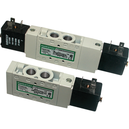 Pilot 5-Way 2-Position 4-Way Solenoid Valves, 1/8" Pipe, 150 PSI NRZ Safety Inc.