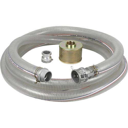 Reinforced Suction Hose Kit for Water Pump, 2" x 300" NRZ Safety Inc.