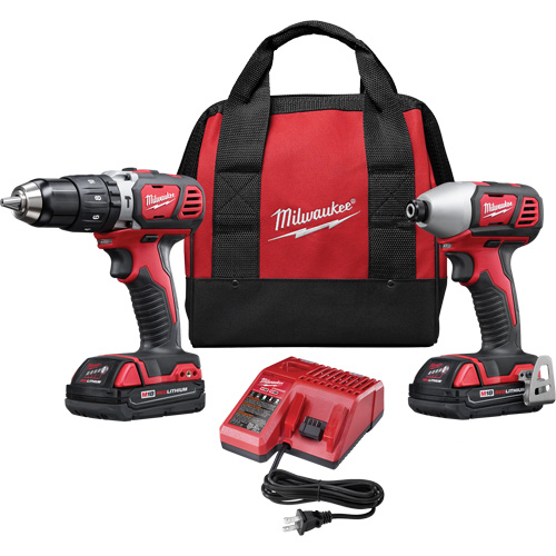 M18 Cordless 2-Tool Combo Kit, Lithium-Ion, 18 V NRZ Safety Inc.