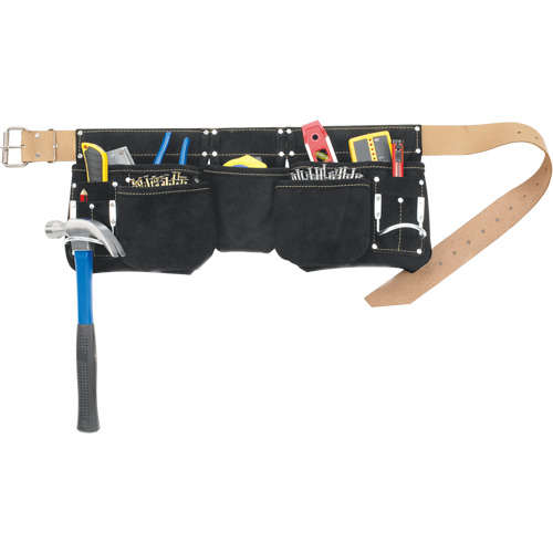 Ceintures &agrave; outils pour apprenti menuisier, Cuir, Noir NRZ Safety Inc.