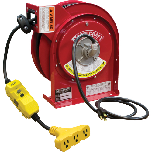 Cord Reels, 45', SJEOOW, 12 Gauge, 15 A NRZ Safety Inc.