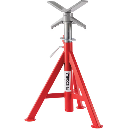 Supports de tuyaux abaiss&eacute; en V no VJ-98, 51-96 cm R&eacute;glage de la hauteur, 12" Capacit&eacute; max. de tuyau, 2500 lb Capacit&eacute; de charge max. NRZ Safety Inc.
