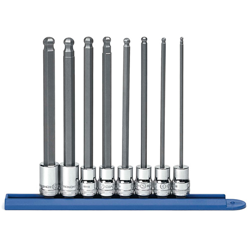 Jeu de douilles m&eacute;triques &agrave; embout sph&eacute;rique, Hexagonale, Prise 3/8", 8 mrcx NRZ Safety Inc.