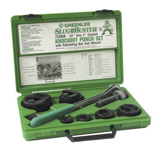 Knockout Kit with Ratchet and SlugBuster&reg; Punches NRZ Safety Inc.
