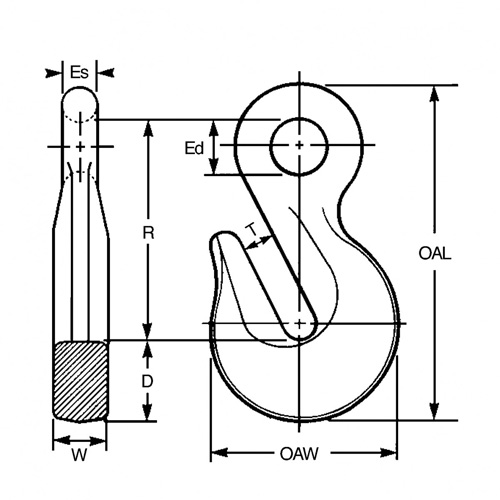Cam-Alloy&reg; Eye Grab Hook NRZ Safety Inc.