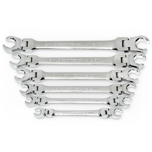 Jeu de cl&eacute;s, Raccord conique/T&ecirc;te articul&eacute;e, 6 morceaux, M&eacute;trique NRZ Safety Inc.
