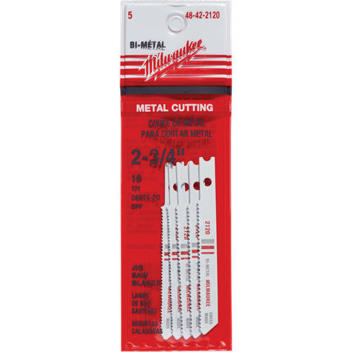 Lames de scie sauteuse, Bim&eacute;tal, Tige en U, 2-3/4" lo, 18 dents par pouce NRZ Safety Inc.