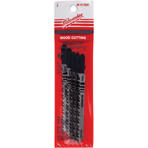 Lame de scie sauteuse, Bim&eacute;tal, Tige en T, 4" lo, 6 dents par pouce NRZ Safety Inc.