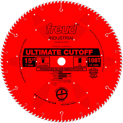 TCS Industrial Saw Blade - Crosscut & Finishing, 15", 108 Teeth, Wood Use NRZ Safety Inc.
