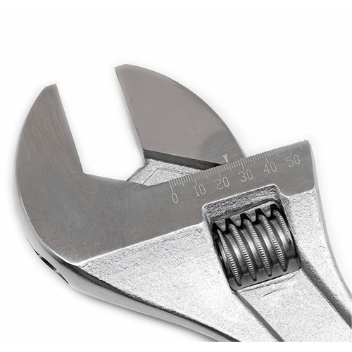 Cl&eacute; &agrave; manche conique r&eacute;glable — emball&eacute; sur carte, 18" lo, la max. 2-1/16"/53 mm, Chrome/Poli NRZ Safety Inc.