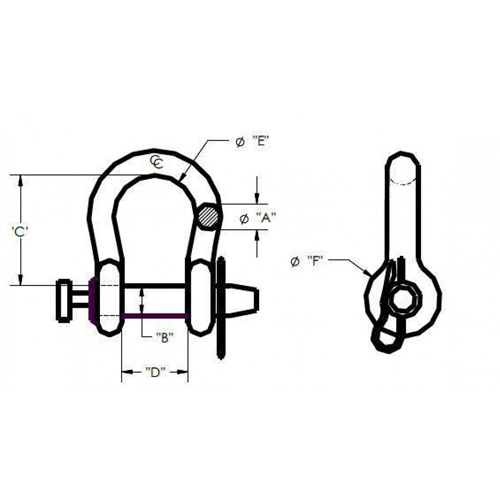 Straight Long Body Clevis Pin NRZ Safety Inc.