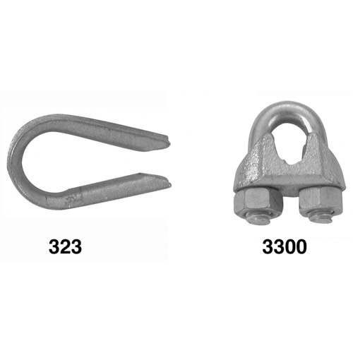 Cosse pour c&acirc;ble d'acier NRZ Safety Inc.