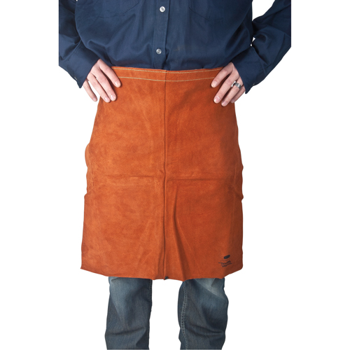 Leather Apron, Waist, 24" L, Lava Brown NRZ Safety Inc.