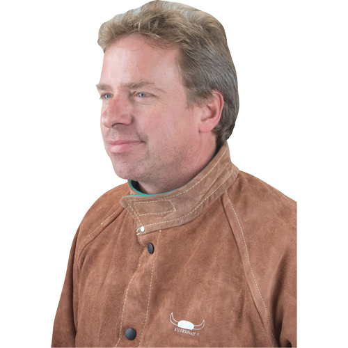 Veste de soudage, Cuir, 4T-Grand, Lava Brown NRZ Safety Inc.