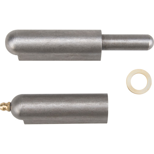 Weld-On Hinge, 0.787" Dia. x 5.906" L, Mild Steel w/Fixed Steel Pin NRZ Safety Inc.