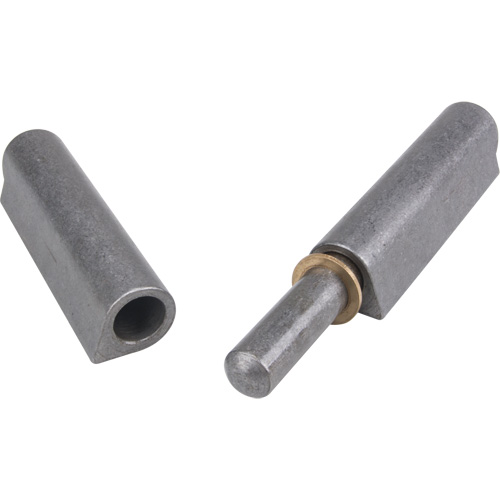 Weld-On Hinge, 1.102" Dia. x 10.236" L, Mild Steel w/Fixed Steel Pin NRZ Safety Inc.