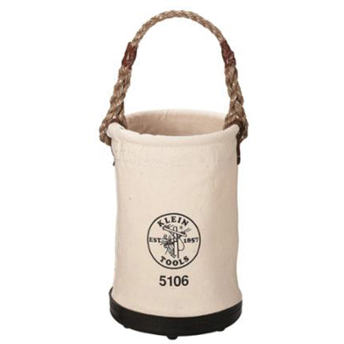 Seau &agrave; paroi droite, 14" h, Toile, Beige NRZ Safety Inc.