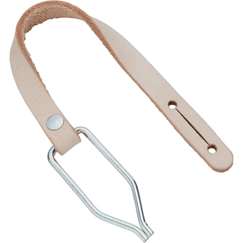 Corde de service avec agrafe pour courroie, Cuir, Beige NRZ Safety Inc.